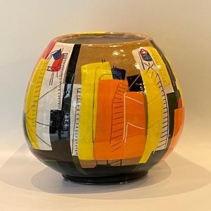 NEW YORK city skyline ceramic vessel